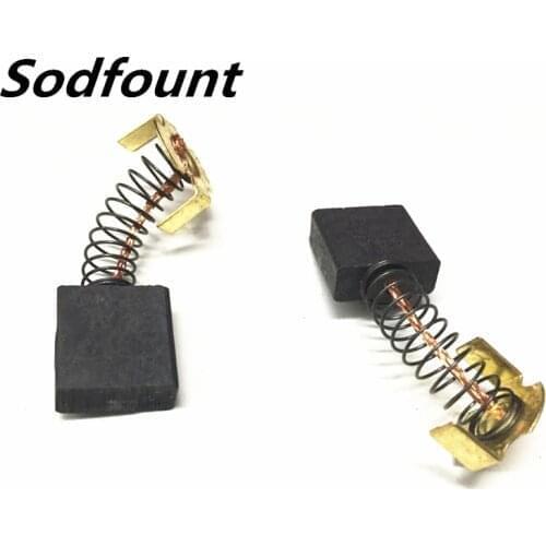 10pcs Milling machine tool feeder graphite carbon brush 5X6X16mm binaural centrifuge soymilk electromechanical fan brush