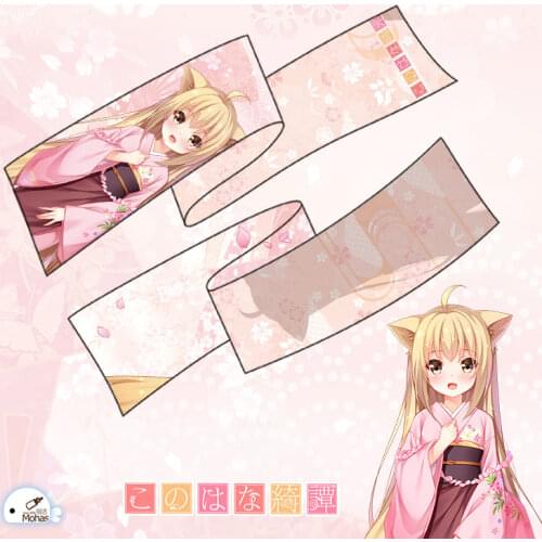 180*25CM Anime Konohana Kitan Yuzu Cute Soft Microfiber Winter Long Scarf
