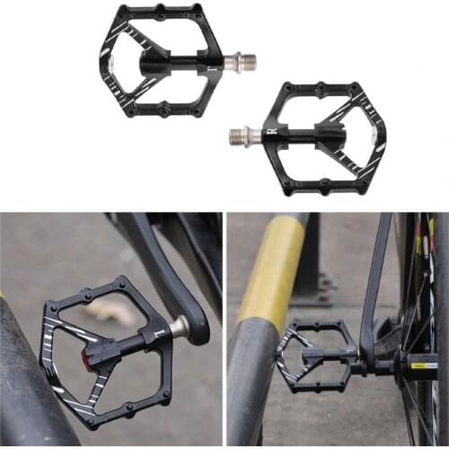 2Pcs 3 Bearings Magnetic Pedal Aluminum Alloy Non-Slip Bicycle Flat Pedals For Mountain Bike Road Bicycle Cycling Riding Parts
