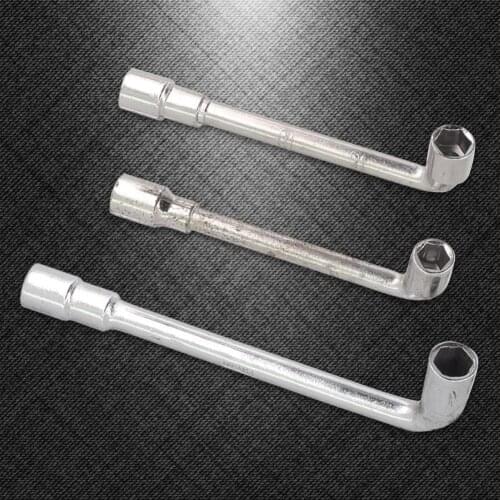 3Pc 9/10/11mm Hexagon Socket Spanner Double Head L-Type Elbow Perforated Hex Socket Wrench Repair Tool Elbow Sleeve for Vehicles