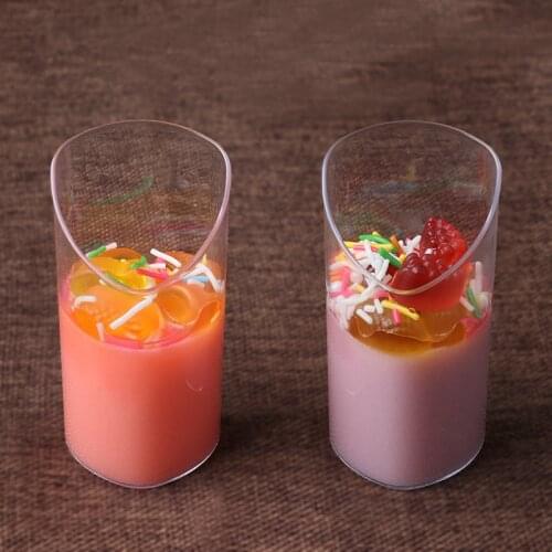 50pcs High quality 80ml small mini dessert cups birthday wedding party favors wine glasses cake pudding ice cream decoration cup