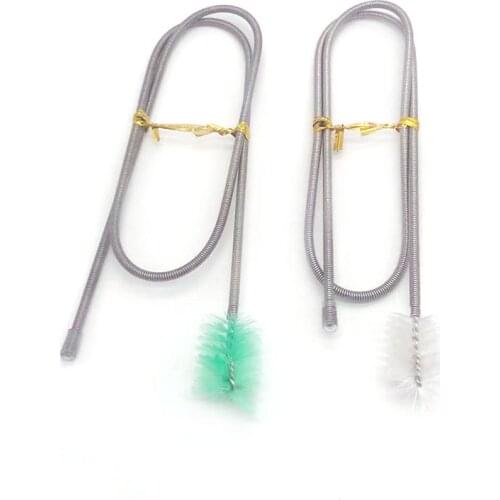 60cm Aquarium Tube Pipe Cleaning Brush Stainless Steel Water Filter Air Tube Flexible Single End Hose Aquarium Accessories
