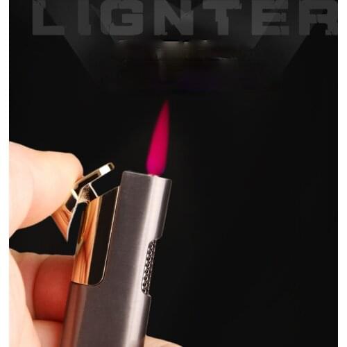 Slim Long Strip Fine Electroplating Windproof Lighter Smoking Set Smoking Accessories for Weed Cute for Girls Smoke Accessories