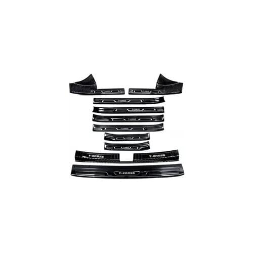 For Volkswagen T-CROSS 2018 2019 2020 stainless steel car threshold guard anti-scratch protection car accessories