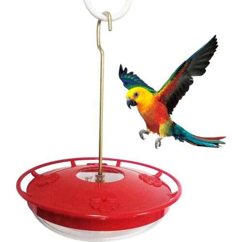 12 Ounce Hummingbird Feeder Flower Bird Water Food Dispenser Garden Outdoor Hanging Bowl