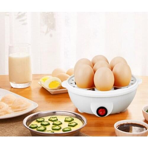 Stainless Steel Electric Egg Steamer 7 Egg Capacity Electric Egg Cooker for Hard Boiled Eggs Multi-function Cartoon Hen Egg 19QE