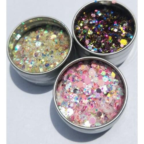 Holographic Nail Art Glitter Shiny Sweet Mermaid Glitter Sequins Flakes Sparkly Flakes For Nail Art Decoration Loose Glitter