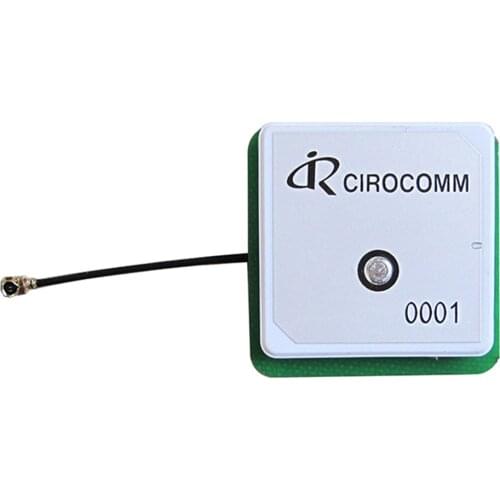 GPS antenna 32dB High Gain BeiDou + GLONASS + GPS Antenna cirocomm internal 38*38*6mm 5cm IPEX connector BT-0001