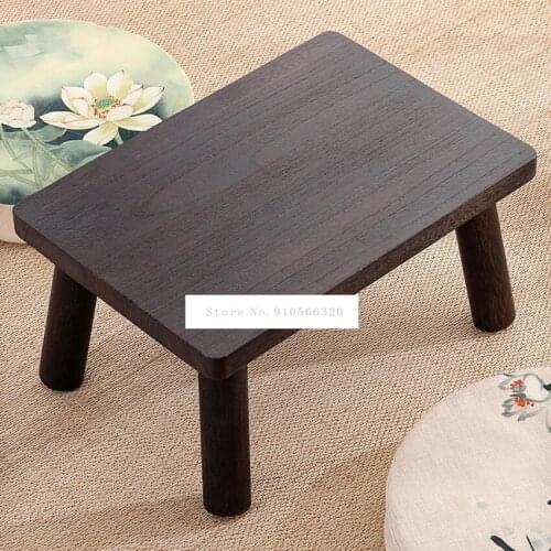 Chinese Tatami Coffee Table Balcony Solid Wood Tatami Table Bay Window Table Small Coffee Table Low Table 50 * 20 * 35cm