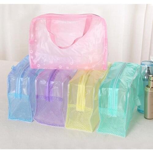 Waterproof Transparent PVC Cosmetic Bag Women Make Up Case Travel Clear Makeup Beauty Wash Organizer Bath Toiletry Storage Kit