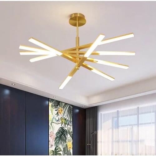 Nordic lamps household post-modern simple atmosphere living room chandelier creative post-modern bedroom restaurant lighting