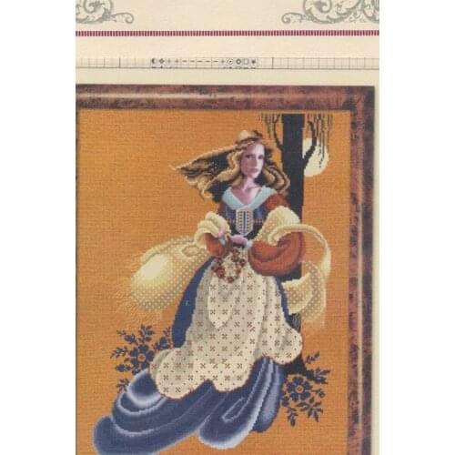 Embroidery Lavender and Lace Evangeline Cross Stitch Pattern Maker Program with 100% Cotton Flosses & Free Shipping for Gifts