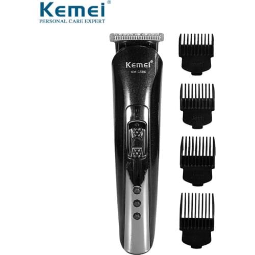 KEMEI Rechargeable Hair Clipper Waterproof Beard Trimmer Hair Cutting Machine Wireless Electric Shaver Beard Nose Shaver