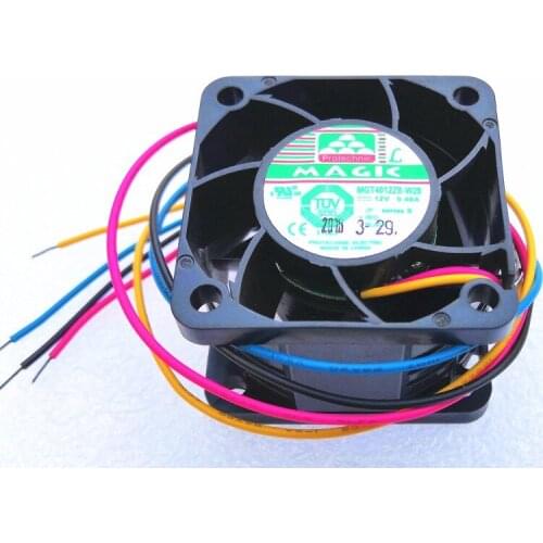 MGT4012ZB-W28 Yong Li 4028 4CM Dual Ball 4-Wire Violence Fan 12V 0.40A high speed cooling fan