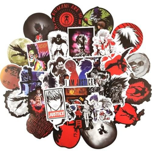 10/30/50pcs/pack Japanese Anime DEATH NOTE Stickers For Refrigerator Car Helmet DIY Gift Box Bicycle Guitar Notebook Skate Trunk
