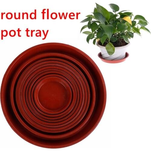 Garden pp resin round plant saucer pad flower pot base water saving tray