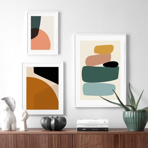 Nordic Styles Abstract Geometric Graphic Landscape Canvas Painting Posters And Prints Wall Art Picture Modern Living Room Decor