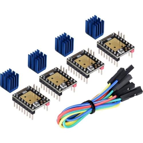 TMC2208 V3.0 UART Stepper Damper with Heat Sink Driver, Replacement Damper for A4988 DRV8825 for 3D Printer