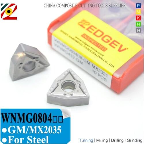 EDGEV Cermet Carbide Inserts WNMG080404 WNMG080408 GM MX2035 CNC Lathe Turning Tools For substitue MT CT3000