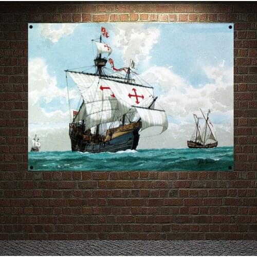 Vintage Crusaders Posters KnightsTemplar Banners Flag Wall Art Home Decoration Wall Hanging Ornaments Mural HD Wallpapers N5