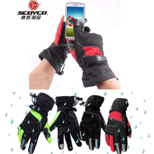 SCOYCO MC30 female mens Motorcycle waterproof gloves with motion knobs touch phones motorbike motorcyclist glove M L XL XXL