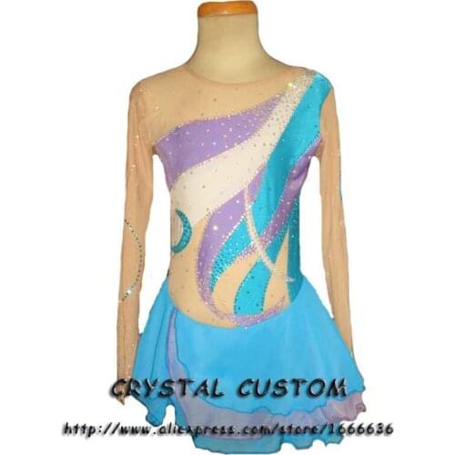 Custom Figure Skating Dresses For Women Beautiful New Brand Vogue Figure Skating Dresses For Competition DR2856