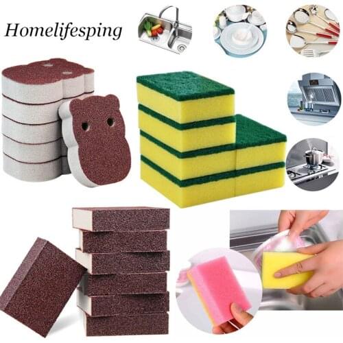 10Pcs Silicon carbide Melamine Sponge Magic Sponge Eraser Melamine Cleaner for Kitchen Office Bathroom Cleaning Nano Sponges
