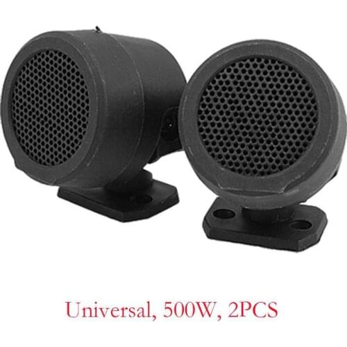 2PCS/set 500W Pre-Wired Tweeter Speakers Car Audio System 1.4 x 1.6 inch with 10.6inch Cable