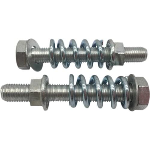 2Pcs M10x1.25 Exhaust Bolt and Spring Stud Nut Hardware Kit Replacement Parts