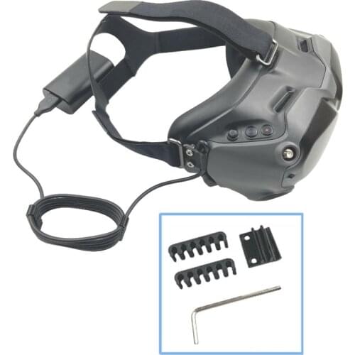 3D Printing Plastic Data Power Cord Cable Organizers With Power Cord Retainer Holder For DJI FPV Goggles V2 Drone