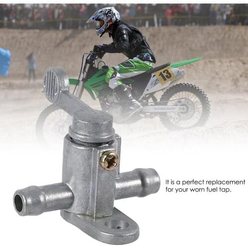 8mm 5/16'' Inline Motorcycle Fuel Tank Tap On/Off Petcock Switch Aluminum For Dirt Bike ATV Quad Buggy