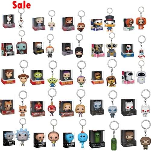 Toy Story Keychains Theme Figure WOODY BUZZ LIGHTYEAR Fantastic Beasts Japan Anime Narutoes Collection Model Toys Keychain