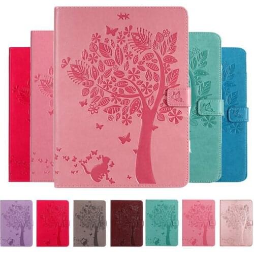 Tablet Case For Samsung galaxy Tab S5E 10.5 2019 T720 SM-T720 T725 Cat Tree Print Cover With Card Slot Tablet case +Gift