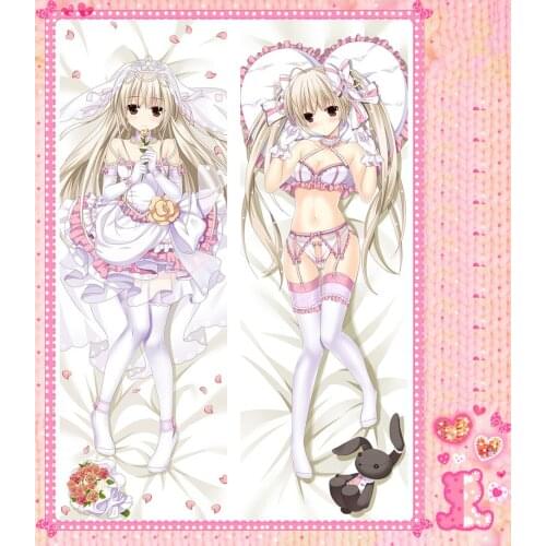 Japanese Anime Cartoon yosuganosora Double sided hugging Pillow Case Cover Pillow Cover Pillowcase Peach Skin 2 Way 77022
