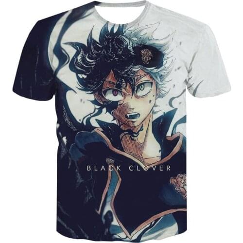 Anime Black Clover 3D Printed T-shirt Men Women Summer Fashion Casual Hot Sale Tee Tops Harajuku Streetwear Plus Size T Shirts