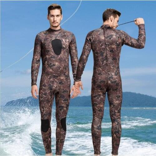 Spearfishing Wetsuit 3MM Neoprene Camouflage Wetsuit Professional Fishing Diving Suit Men Wet Suits Surfing Wetsuits O1018