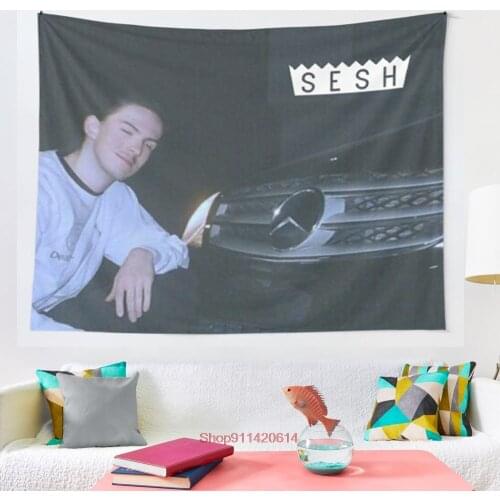 YOUNG BONES SMILING IN FRONT OF CAR tapestry Blanket Tapestry Bedroom Bedspread Decoration