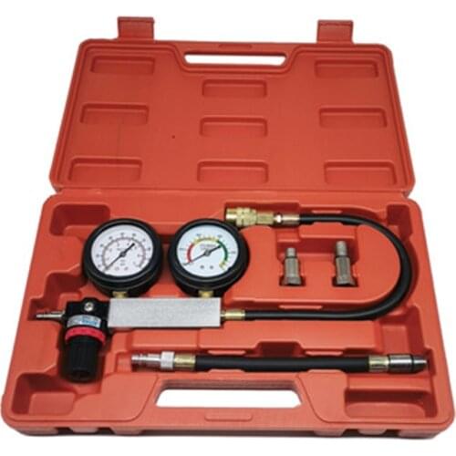 TU-21 TU21 Cylinder Leak Detector Cylinder Leak Detector Compression Tester Gasoline Engine Tester Automobile Instrument Tool Ki