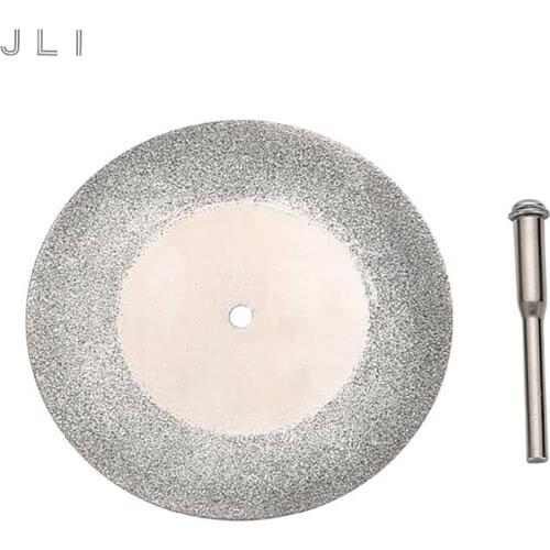 JLI 10 pcs Rotary Cutting Discs Blades 60mm Diamond Coated for Jewelry Dremel Tools With 3mm Connecting rod