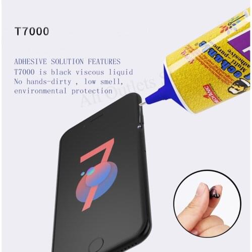 MECHANIC 50ml Glue t7000 Black rubber for Glass Frame phone repair rubber super strong glue for Iphone HUAWEI VIVO