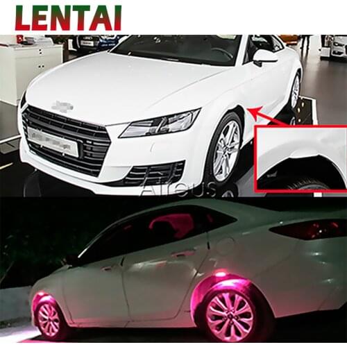 LENTAI For Kia rio ceed sportage 2017 cerato Chevrolet cruze captiva aveo Abarth 1Set Car LED Wheel lights atmosphere lamp bulb