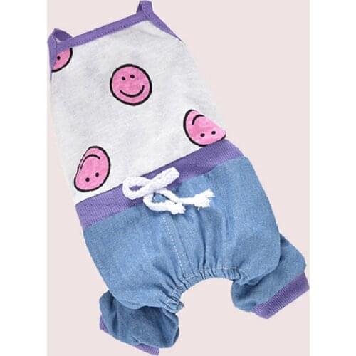 Summer Dog Jumpsuit Overalls Puppy Yorkshire Pomeranian Clothes Shih Tzu maltese Poodle Bichon Schnauzer French Bulldog Clothing