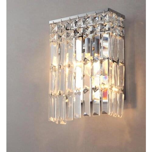 Small led crystal wall sconce for Bar bedroom Arandela bathroom Mirror led crystal wall lamp home indoor wall lighting fixture