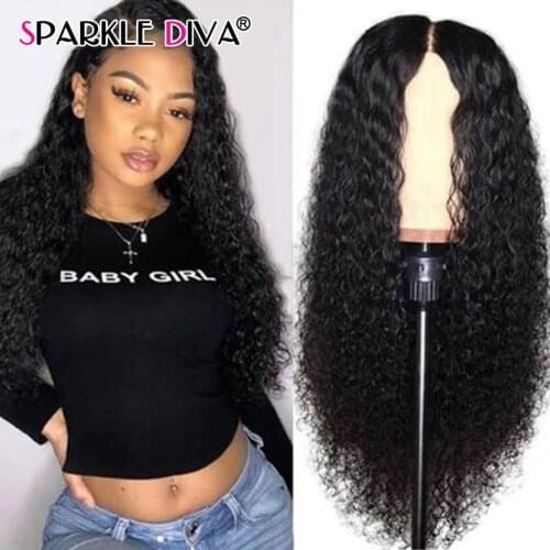Malysian Kinky Curly Human Hair Wig 180 Density Remy Lace Front Human Hair Wigs For Black Women 360 Lace Frontal Wig Pre Plucked