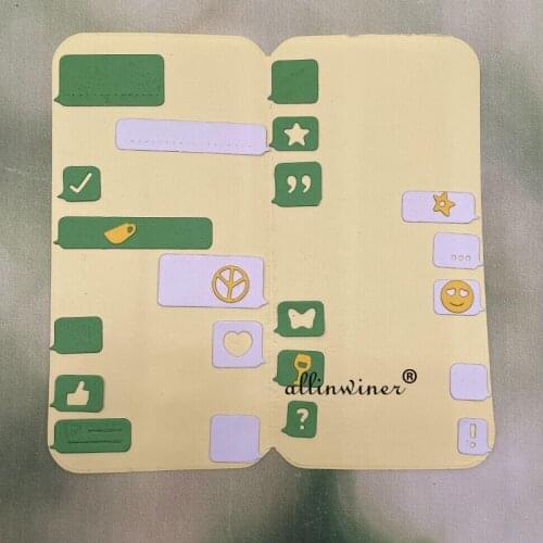 Dialog frame series Metal Cutting Dies for DIY Scrapbooking Album Paper Cards Decorative Crafts Embossing Die Cuts