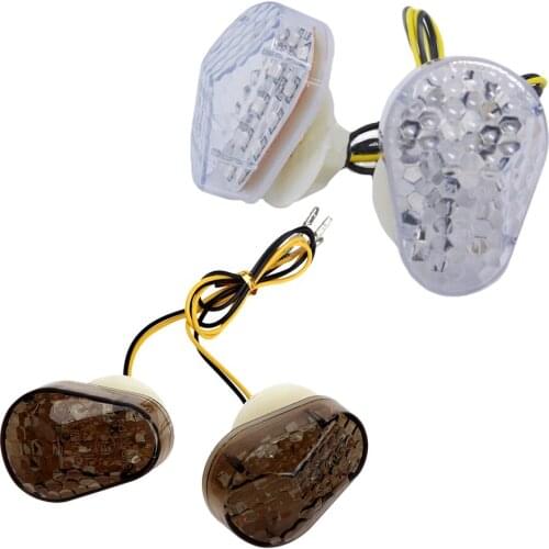 Motorcycle Flush Mount Turn Signals Light Led Flasher Indicator Lamp Blinker Light for Kawasaki Zx6R Zx7R Zx9R Zx636 Zzr600 Zx12