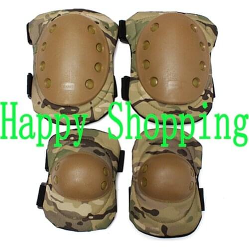 Tactical knee and elbow Protective Pads Set Protector Gear Sports Hunting Shooting Pads Multicam