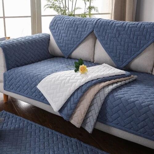 New Solid Color Geometric shape Sofa Cover Dirt-proof Sofa Protect Pet Dog Cushion Mat Slipcover Sofa Cover 1-3 seater Sofa 1pc