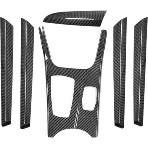 Carbon Fiber Gear Shift Knob Panel Cover Trim Door Panel Set Cover Trim For-BMW X3 F25 X4 F26 2011-2017