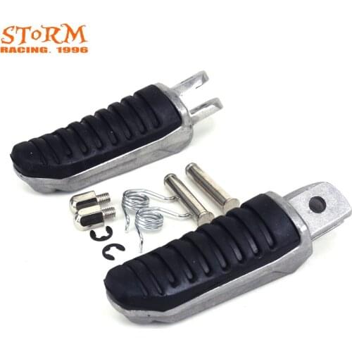 Motorcycle Front Foot Pegs Footrest Pedals Aluminum For Hayabusa GSX1300R 99-12 GSX650 08-12 GSX1400 V-Strom650 1000 DL650 1000